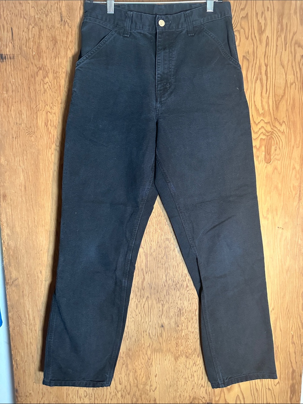 Carhartt Black Chinos - Straight Cut Workwear Pants